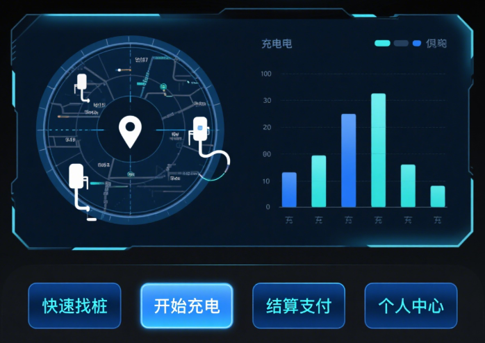 共享充电桩软件开发：功能亮点​